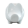 Sparschwein Größe L 19 cm mit Schlüssel weiß Porzellan