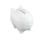 Sparschwein Größe S 9 cm mit Schlüssel weiß Porzellan