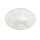 Ovales Schild 10 cm mit 2 Löchern weiß Etikett zum Beschriften