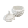Marmeladendose große "Brombeere" 11 cm Porzellan weiß