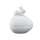 Osterdose Ei mit Hase M 11 cm Porzellan weiß