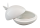 Osterdose Ei mit Schmetterling M 11 cm Porzellan weiß