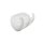 3er Haken oval mit 2 Löchern 12,5cm Wandhaken Garderobe Bad Flur Porzellan weiß
