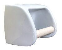 Klopapierhalter Toilettenpapierhalter Bad WC Garnitur Papierhalter Porzellan weiß