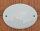 Ovales Schild 19cm Porzellanschild Etikett  2 Löcher Porzellan weiß Schilder