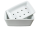 Seifenschale 12 cm Seifenablage mit Einsatz 2 teilig Porzellan weiß