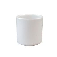 Teelicht hoch Teelichtbecher 4,5 cm Porzellan weiß