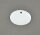 Ovales Schild 6,5 cm weiß 1 Loch Etikett zum Beschriften Porzellan Anhänger