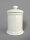 Dose Kräuterdose Vorratsdose Gewürzdose Porzellan weiß 11,5cm Apothekerdose